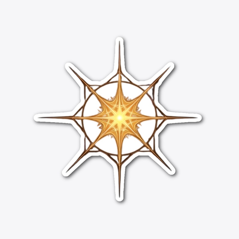 Golden Sacred Geometry Star