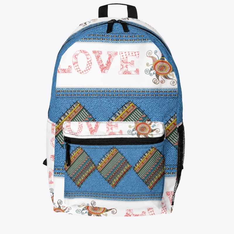 Patchwork backpack