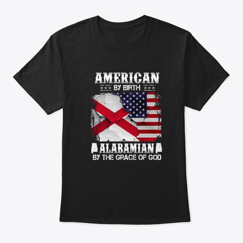 4 Th Of July 2020 Shirt, American By Birt Black T-Shirt Front