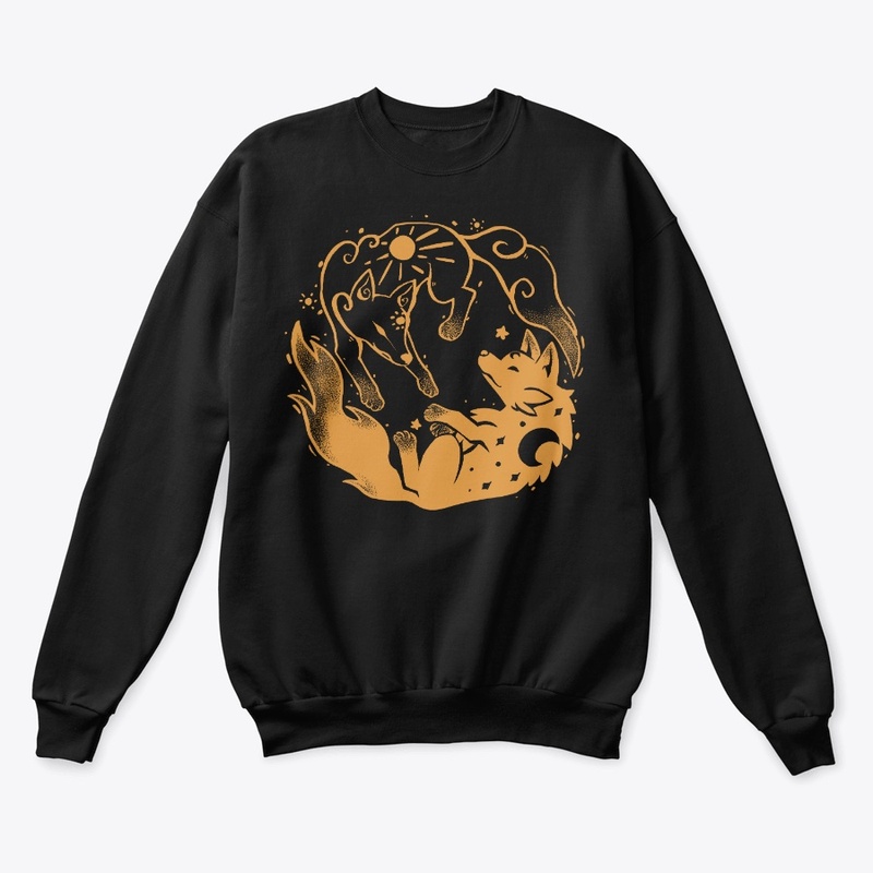 Sun and Moon Golden Wolves