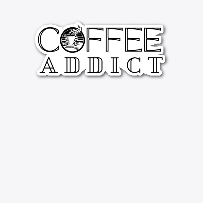 Coffee Addict Black and White Cup