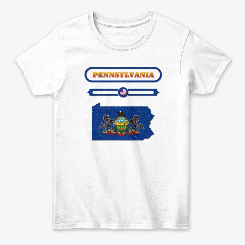 PENNSYLVANIA MAP, USA. SAMER BRASIL