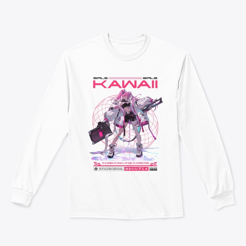 Kawaii Japan Anime Girl Y2K Futuristic