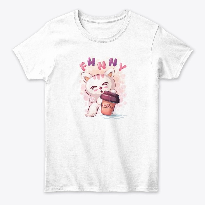 Cute Funny Cats with Coffee Sweatshirt