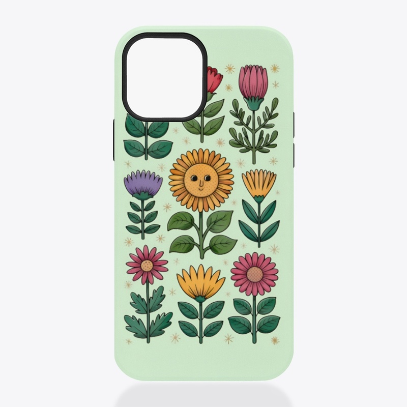 Cute Floral Cartoon Phone Case