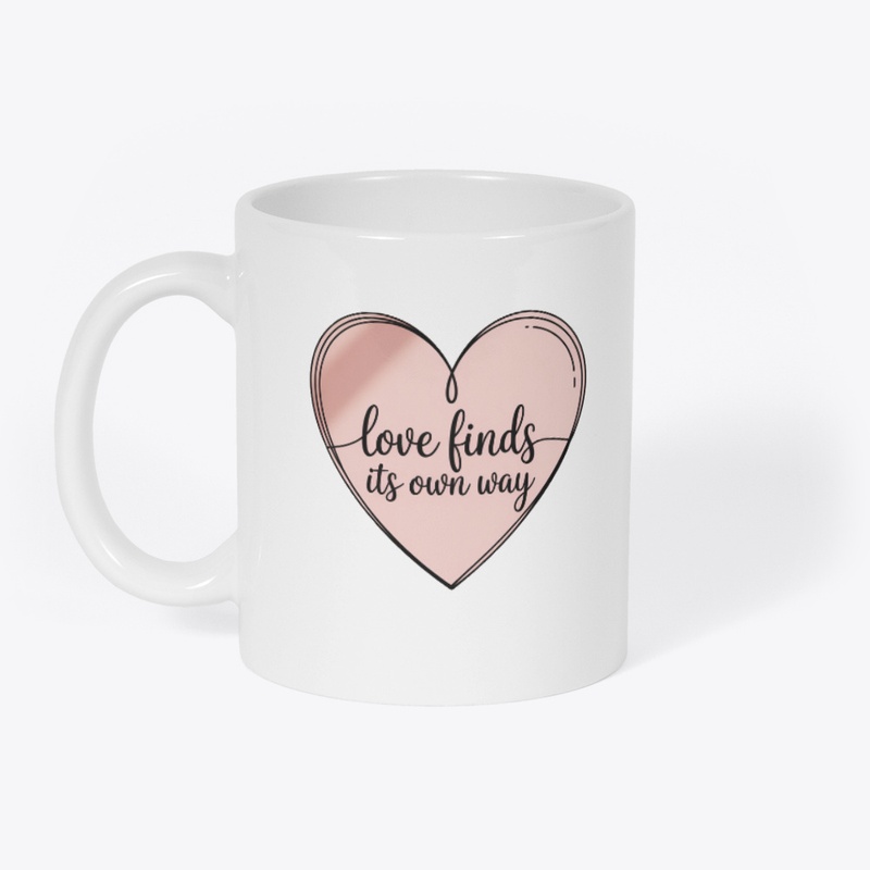 Love Friends Own Way – Heart Typography