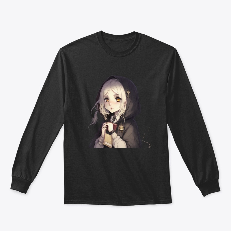 Hooded anime girl