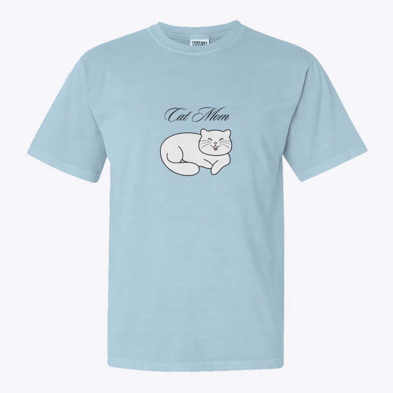 Cat Mom – Simple Happy Kitty Design-FC1