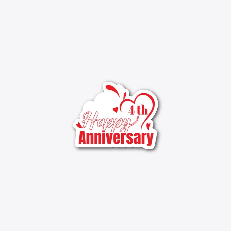 Happy 4th anniversary celebration
