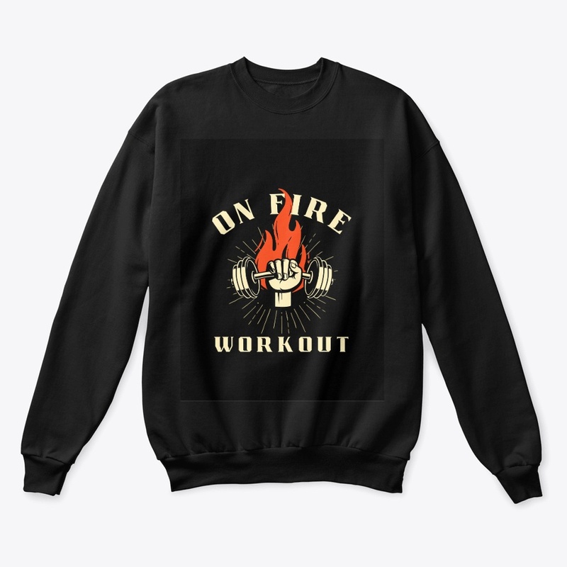 On fire workout , gym lovers 
