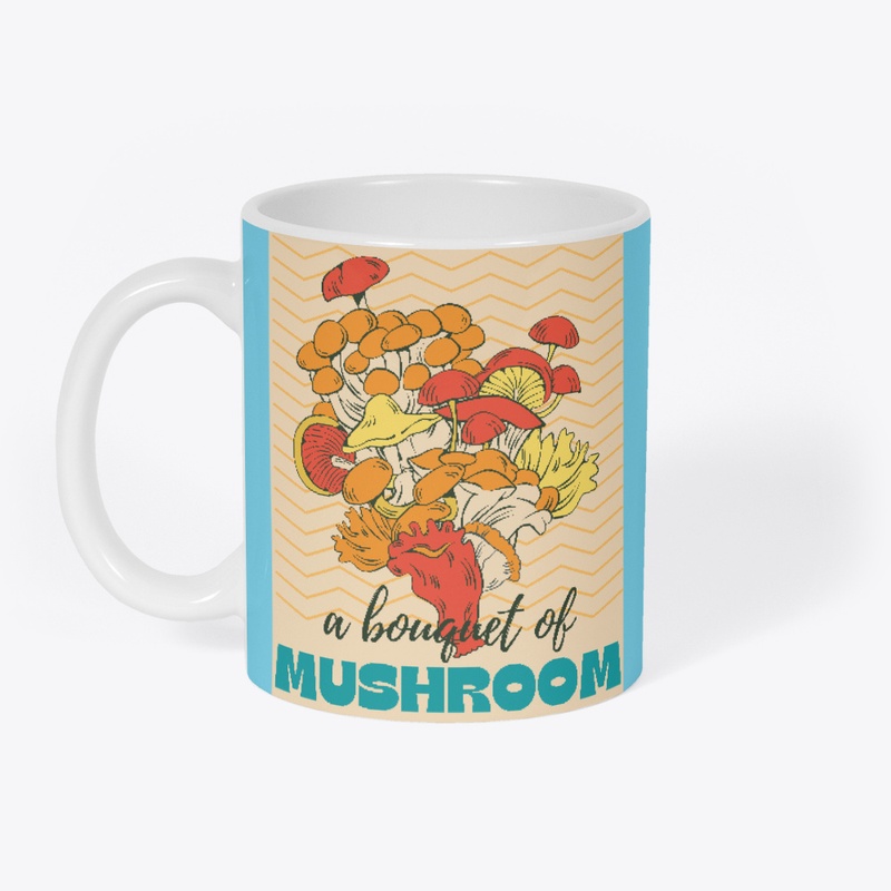 A bouquet of mushroom Yellow pattern