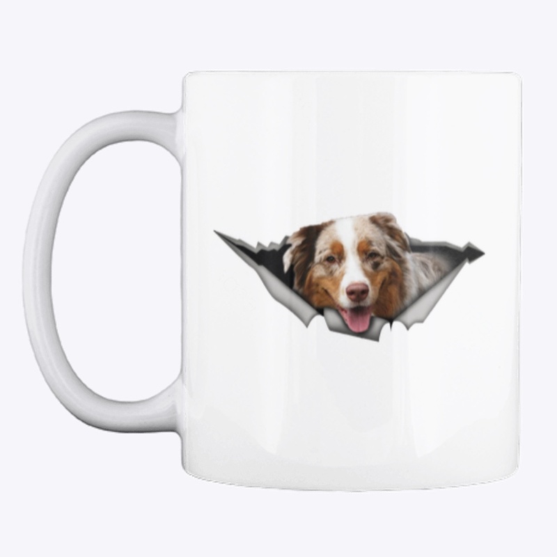 Australian Shepherd Mix car decal