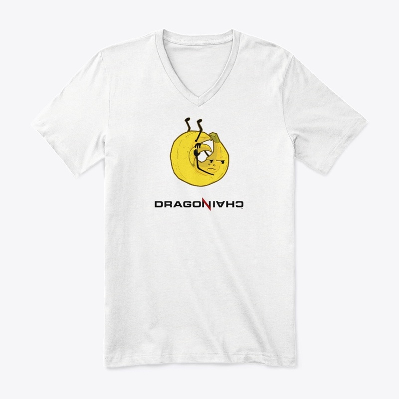 Banana Jojo V-Neck Tee (White)