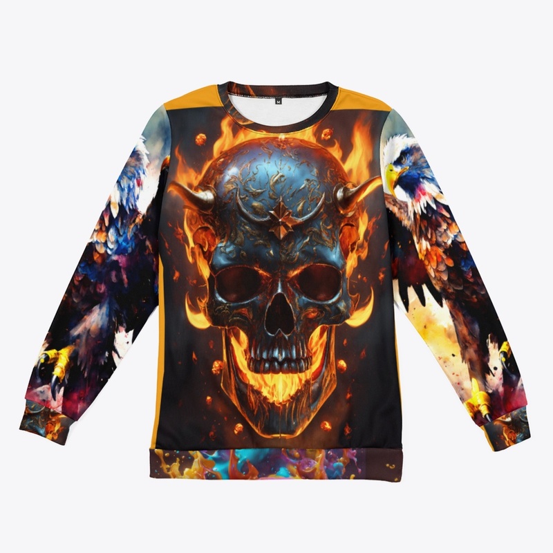 Burning Skull Designed dress
