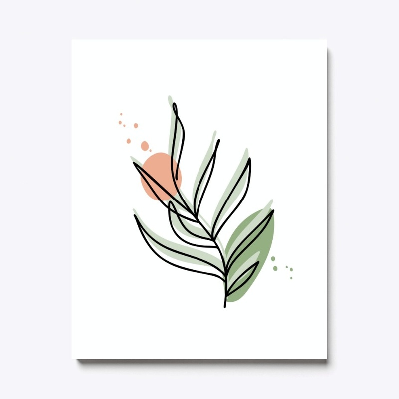 Abstract leaf art