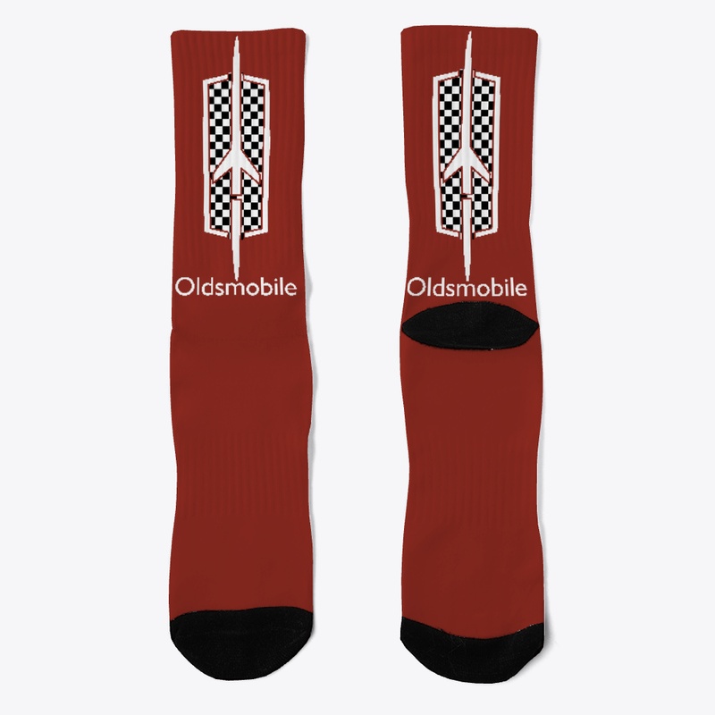 Oldsmobile Rocket Logo Muscle Car Socks