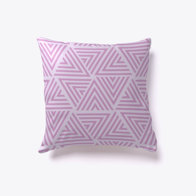 Purple Triangle Pillow