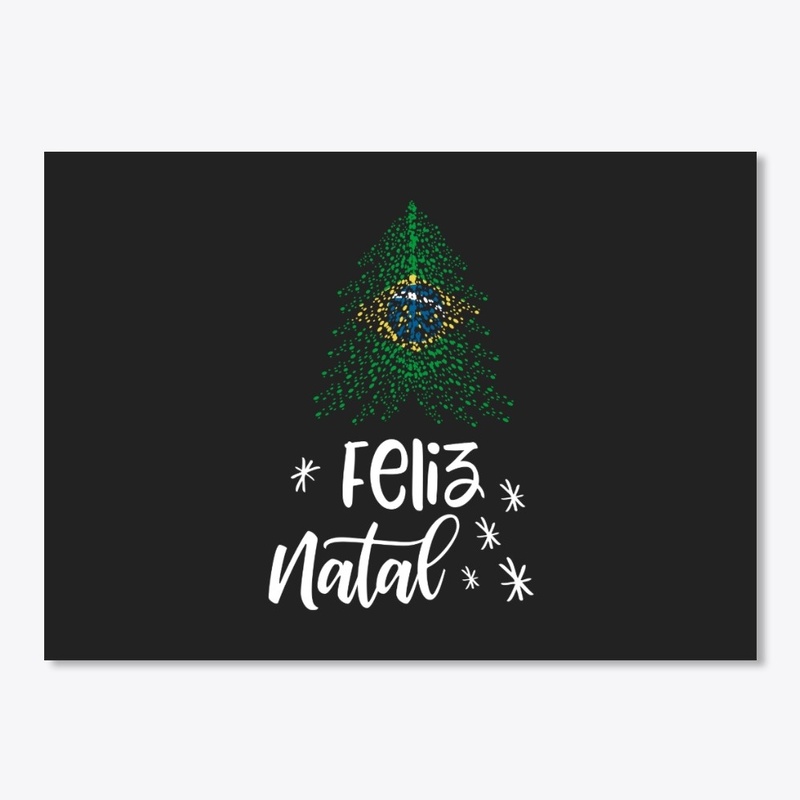 Merry Christmas with Brazilian flag