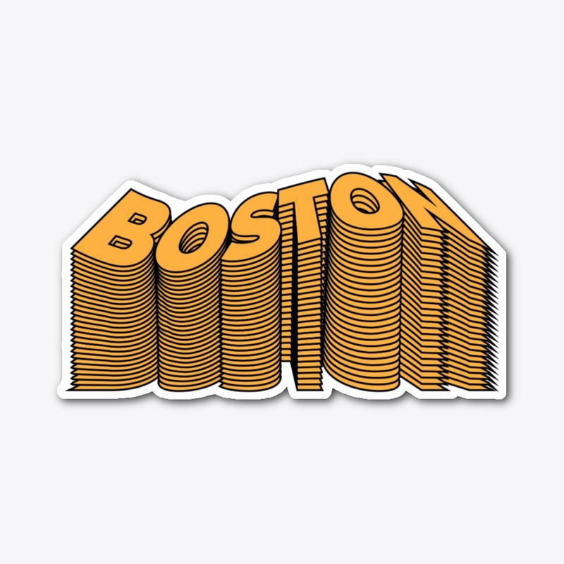 Boston Text Warp - Yellow/Black