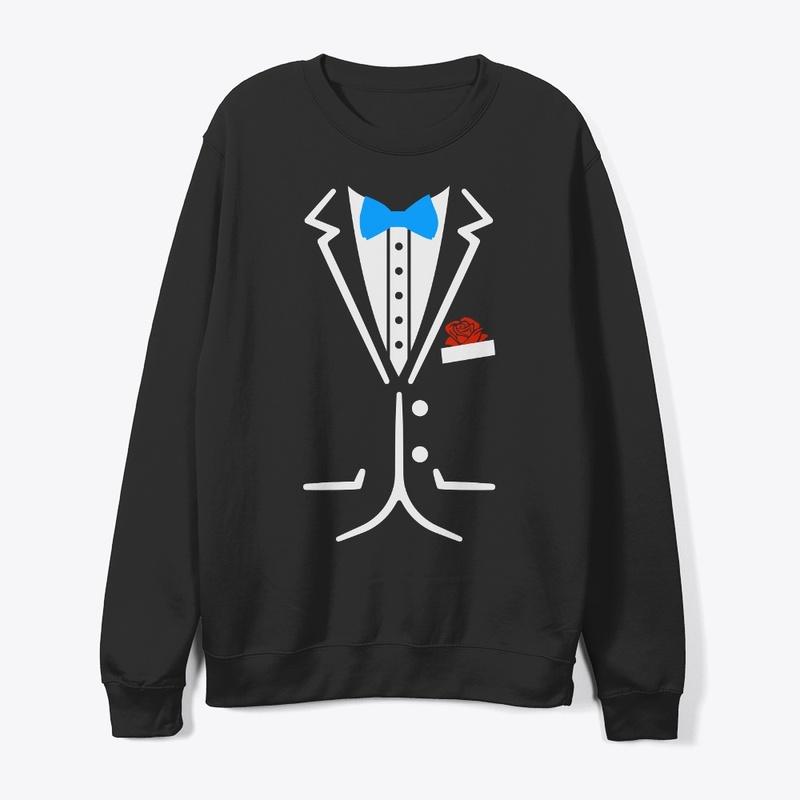 Fake Tuxedo Funny Lazy Wedding Fake Suit