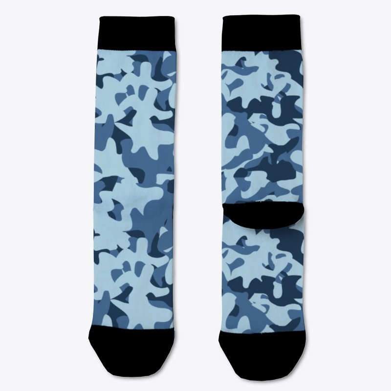 Military camouflage blue
