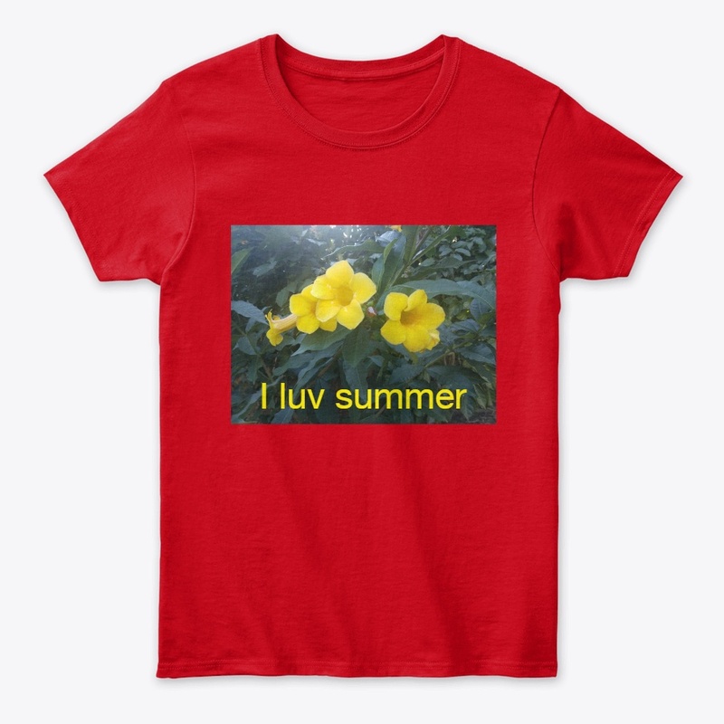 I LUV SUMMER WITH FLOWERS