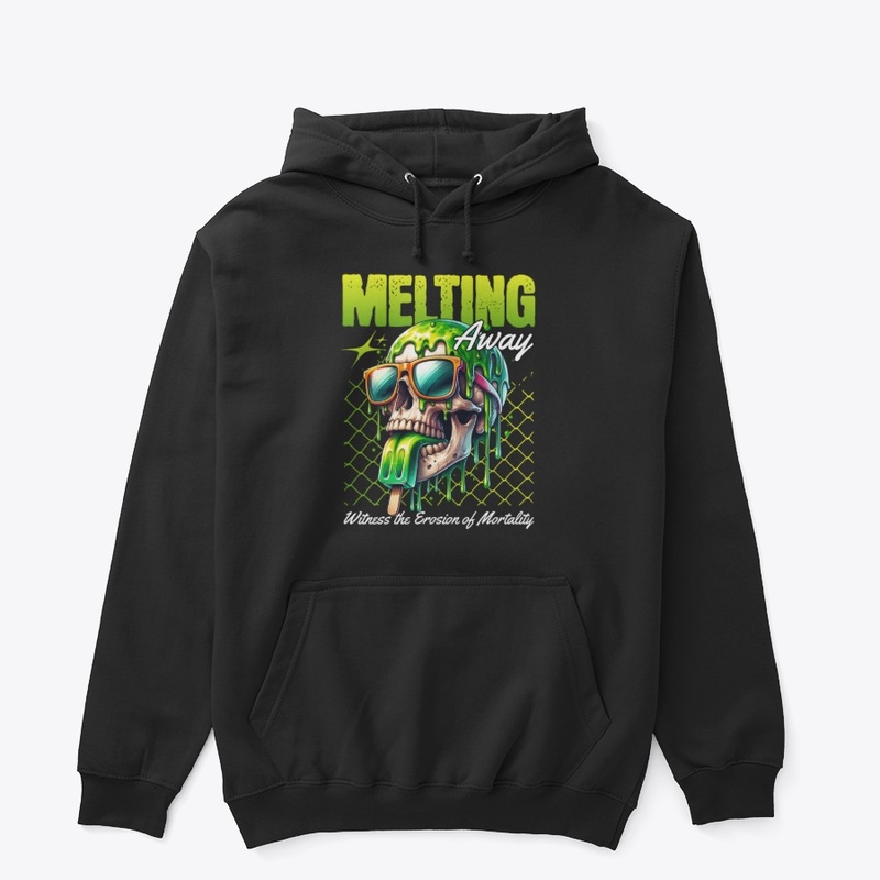 Trippy Skull Melting Away Streetwear Art