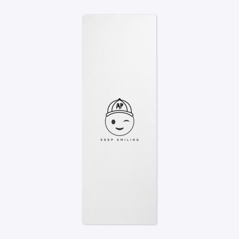 Keep Smiling Wink Emoji - Yoga Mat