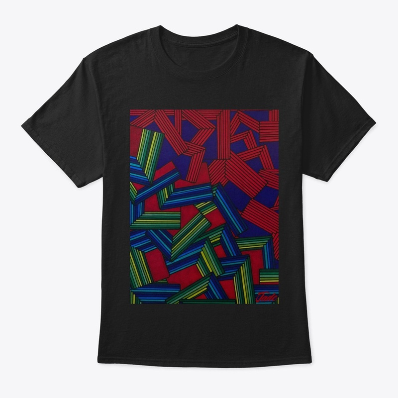Red and Green Abstract Classic Tee