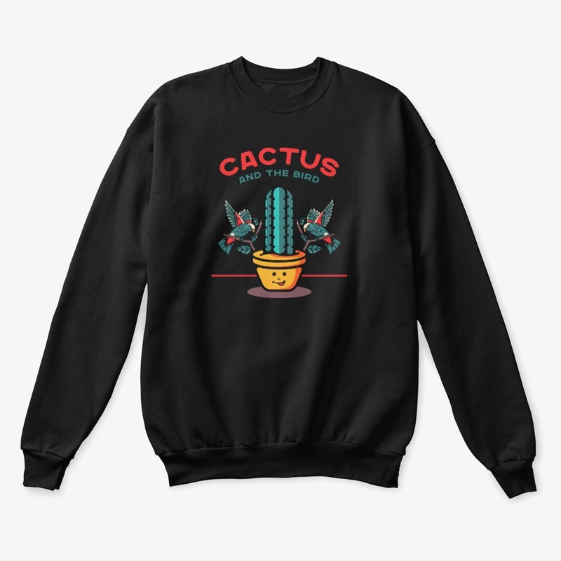 Cactus and The Bird T- shirt Design