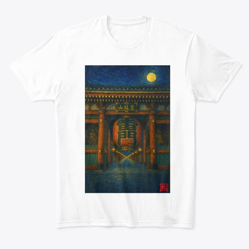Sensoji Kaminari Mon - Van Gogh Style