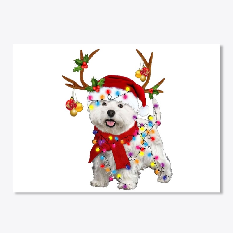 BICHON FRISE CHRISTMAS T SHIRT