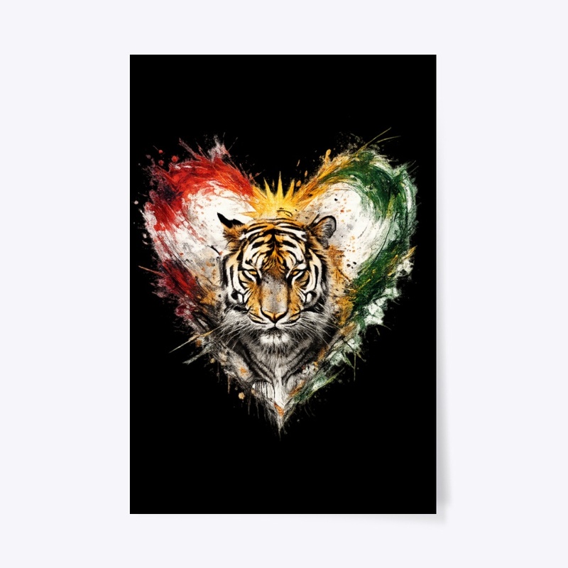 Kurdish Tiger Heart Pride & Power