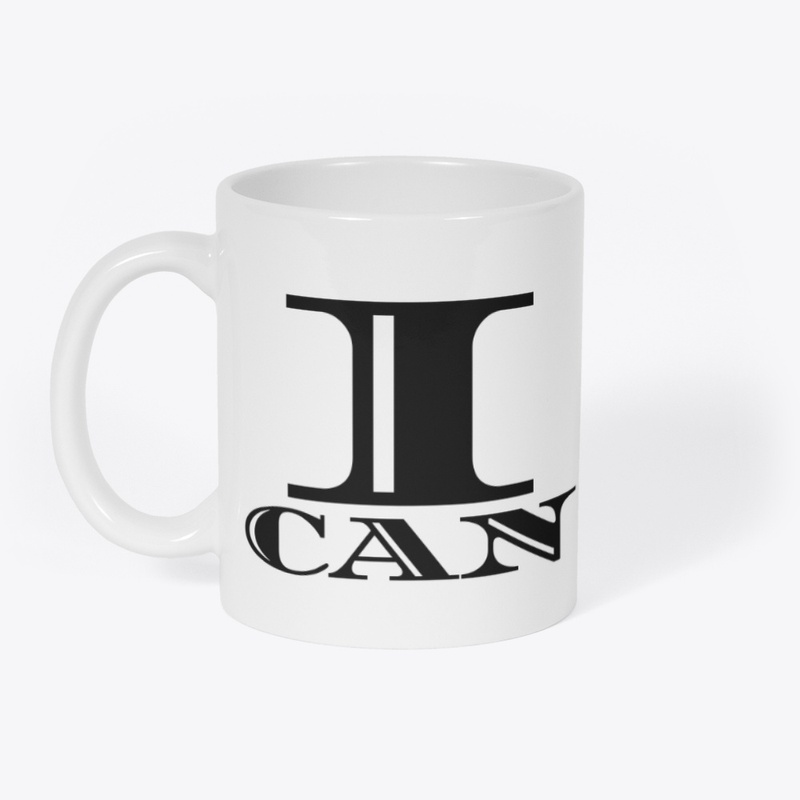 "I CAN" Quote Text Design 