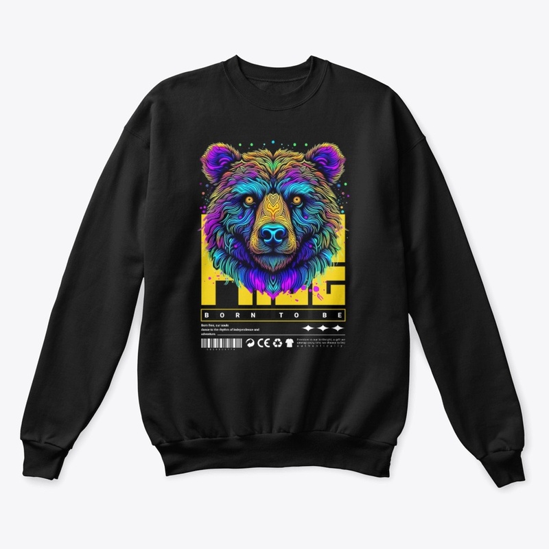 Free Born To Be Colorful Stylish Artwork