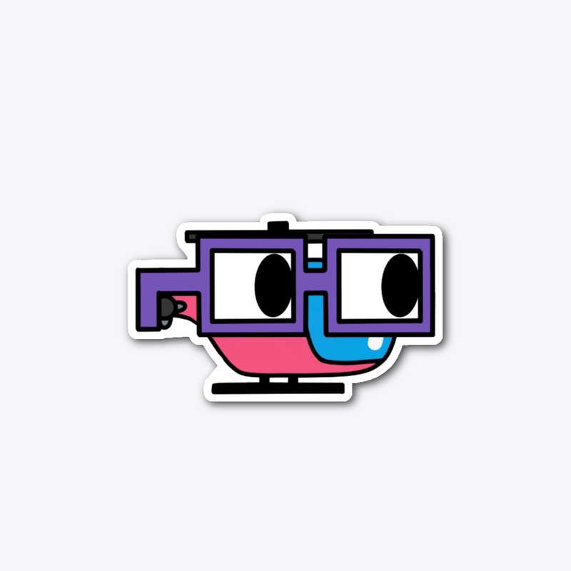 Helicopter Noundles Sticker