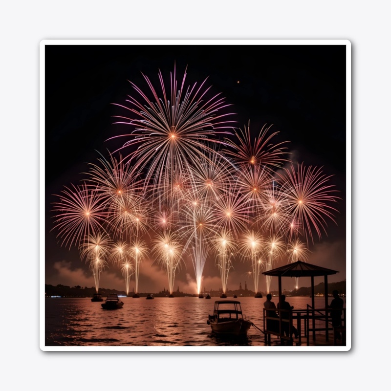 Spectacular fireworks display 
