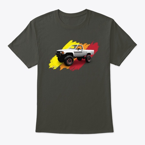 1985 4x4 Pickup Smoke Gray T-Shirt Front
