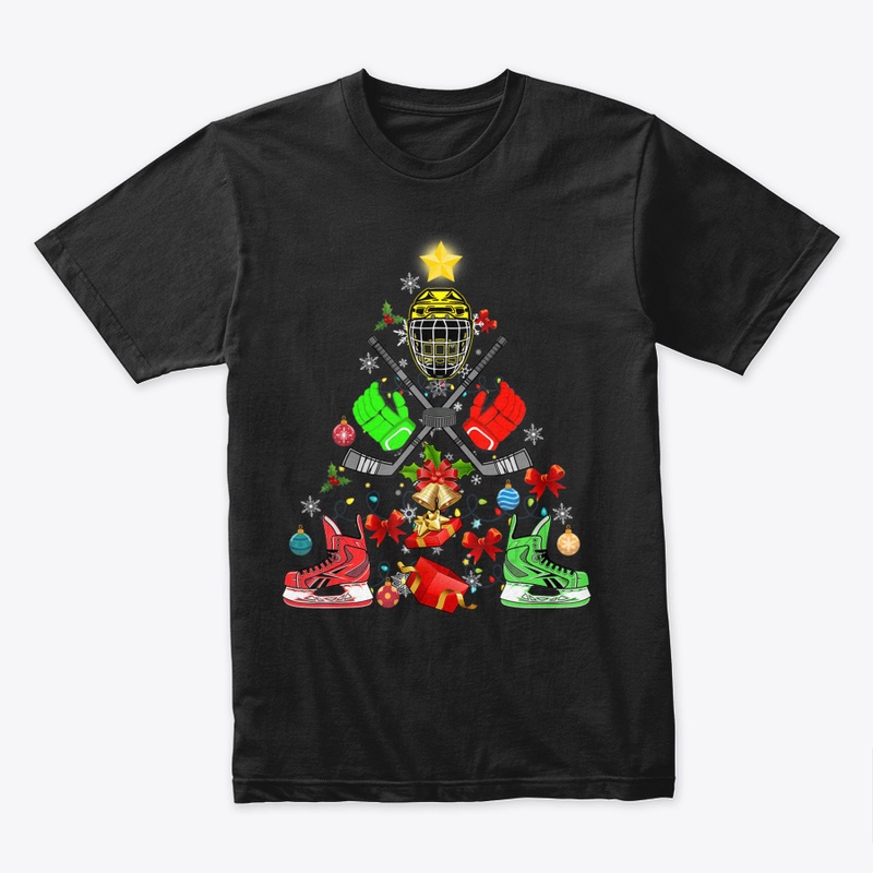 ICE HOCKEY CHRISTMAS ORNAMENT TREE PINET