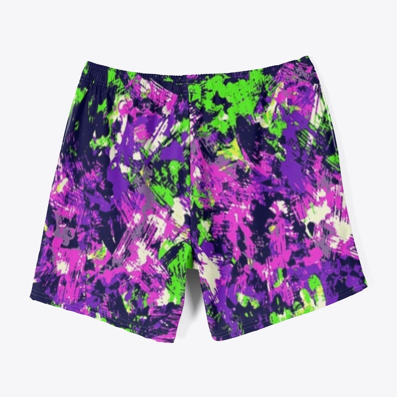 All-over vibrant neon splatter print