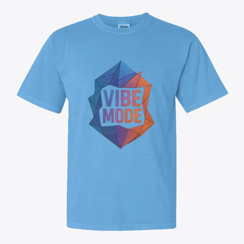 VIBE MODE Geometric Casual T-Shirt