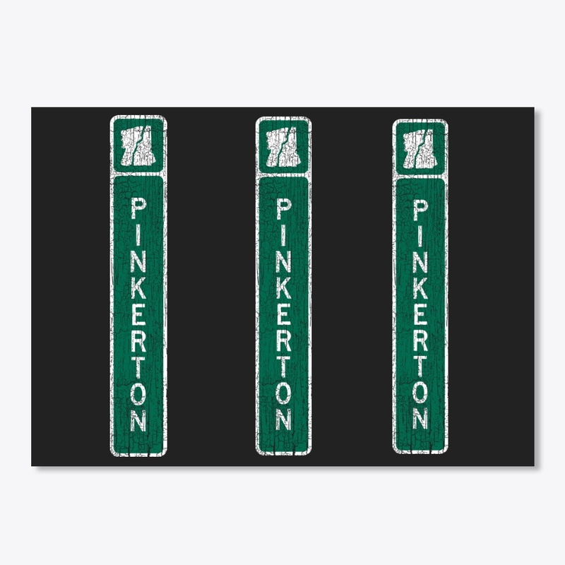 Pinkerton NH TownLine Sign Green White