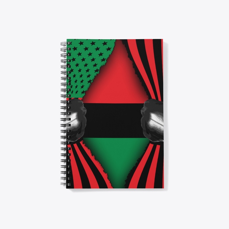 PAN-AFRIKAN SPIRAL NOTEBOOK