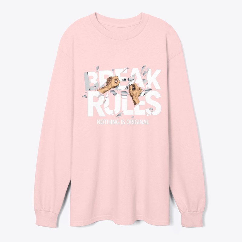 BREAK RULES – Bold Graphic Rebel Design 