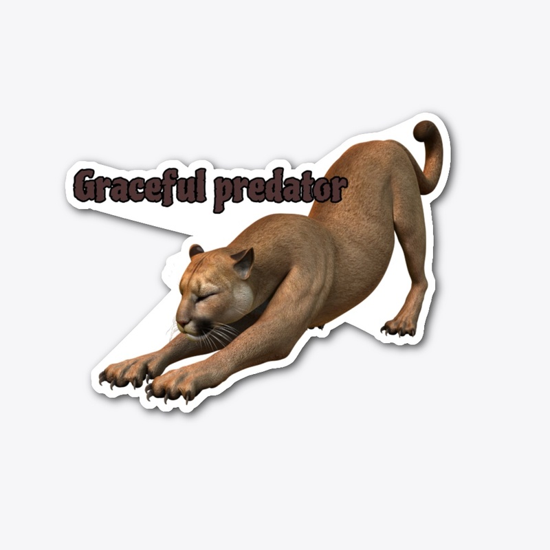 puma animal mountain lion wildcat design