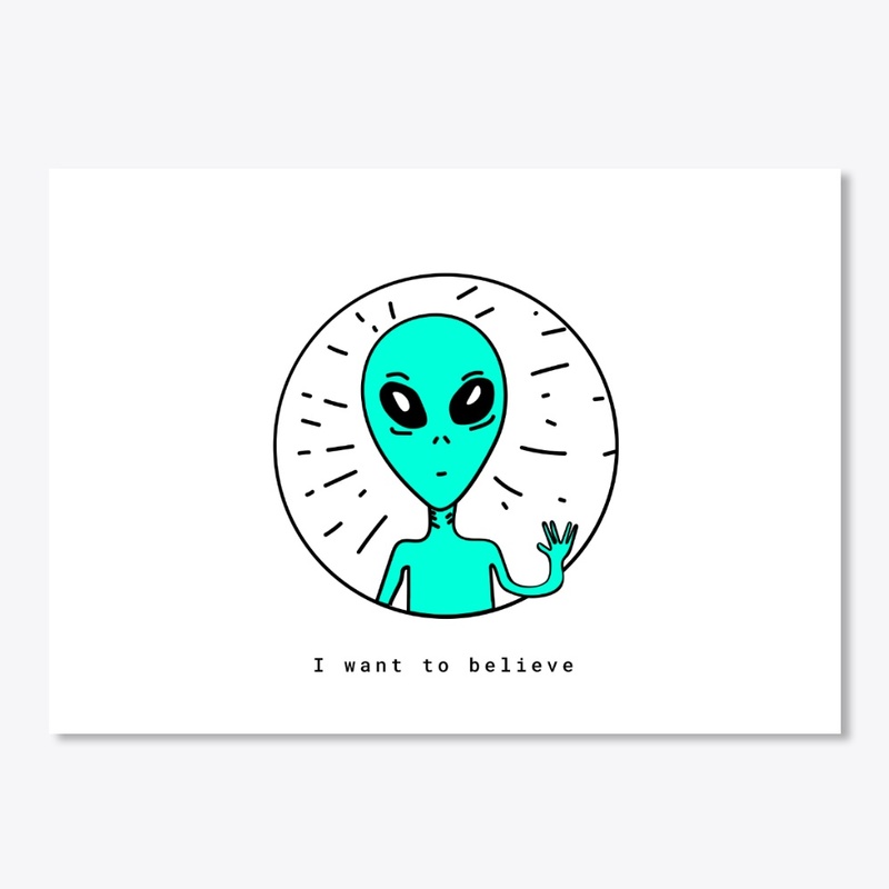 weird alien t-shirt design