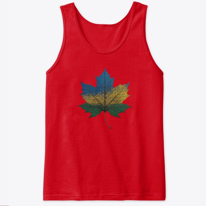 Nature’s Tricolor Leaf Art tshart design