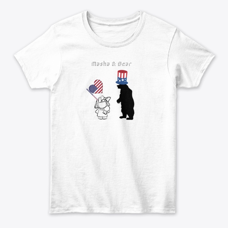Masha & Bear Happy Independence day Tee!