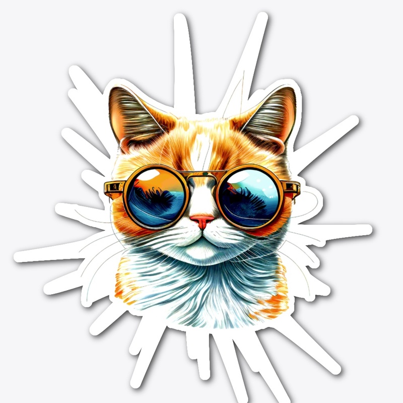 cat with sunglasses