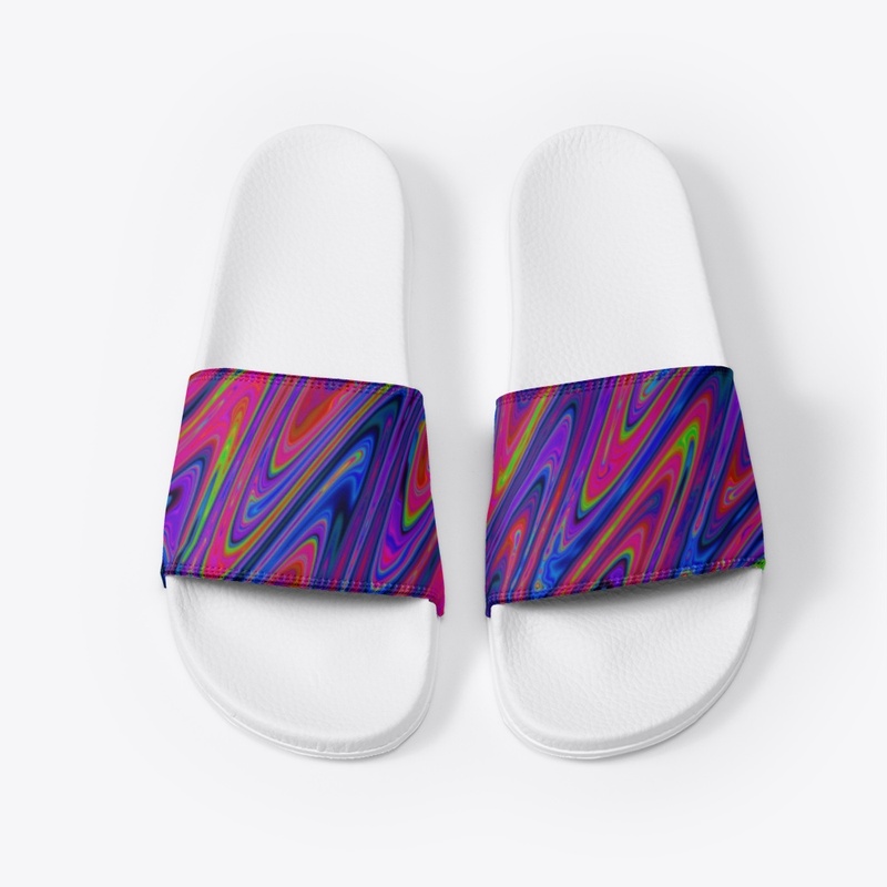 Vibrant Neon Abstract Wavy Pattern